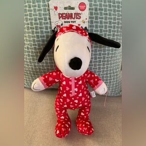 Snoopy Red Heart Dog Toy